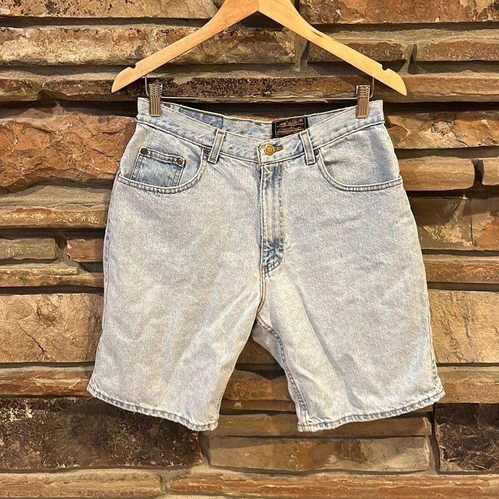 Vintage Eddie Bauer Denim Dad Shorts Light Wash